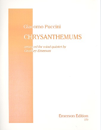 Chrysamthemums for flute, oboe,  clarinet, horn in f and bassoon  score and parts