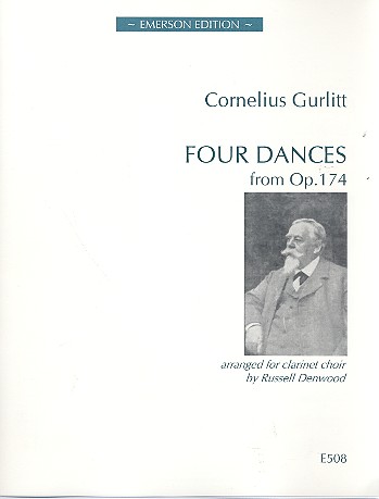 4 Dances from op.174 for clarinet ensemble  score and parts  