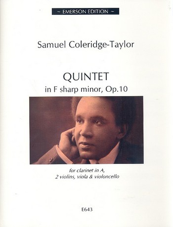 Quintet in f Sharp Minor op.10   for clarinet in A, 2 violins, viola and cello  score and parts