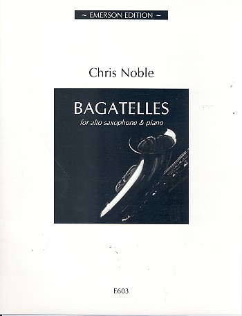 Bagatelles for alto saxophone  and piano  