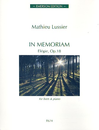 In memoriam op.18 for horn and piano    