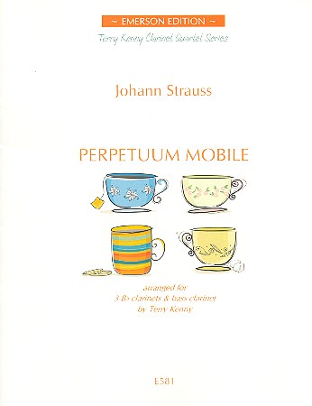 Perpetuum mobile&nbsp;&nbsp;for 4 clarinets (BBBBass)&nbsp;&nbsp;score and parts