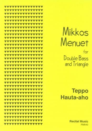 Mikkos Menuet  for double bass and triangle  score