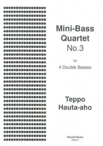 Mini-Bass Quartet No.3  for 4 double basses  score and parts
