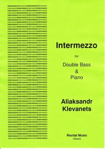 Aliaksandr Klevanets  Intermezzo  double bass & piano