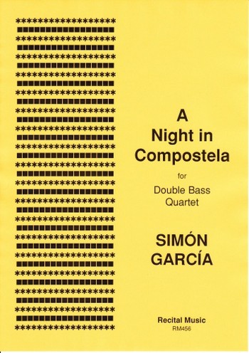 A Night in Compostela  for 4 double basses  score and parts