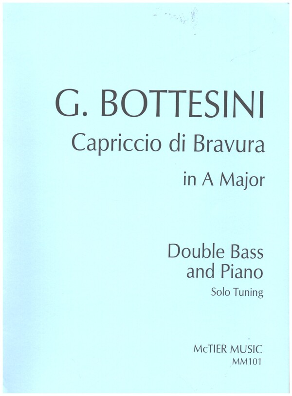Capriccio di Bravura in A Major  for double bass and piano  