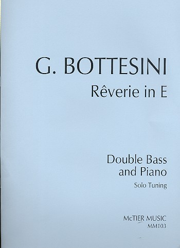 Reverie e major  for double bass and piano (solo tuning)  