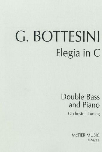 Elegia in C  for double bass and piano (Orchestral Tuning)  