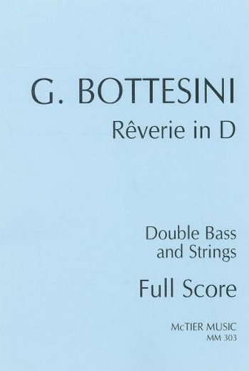 Reverie in D  for double bass and strings  score