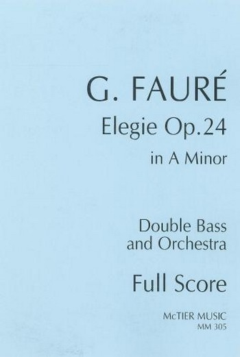 Elegie op.24 in A Minor&nbsp;&nbsp;for double bass and orchestra&nbsp;&nbsp;score