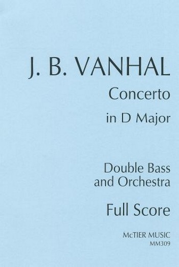 Concerto in D Major  for double bass and orchestra  score