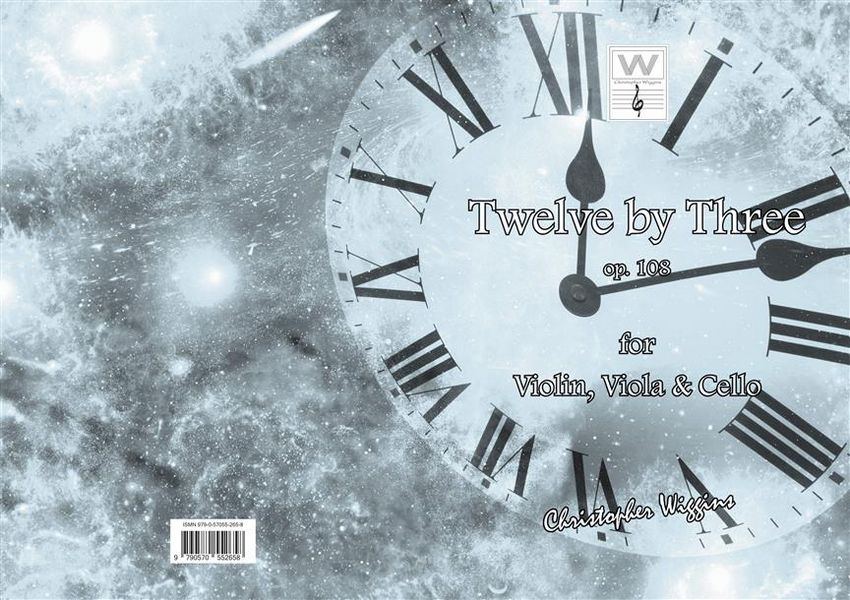 Twelve by three  for violin, viola and violoncello  