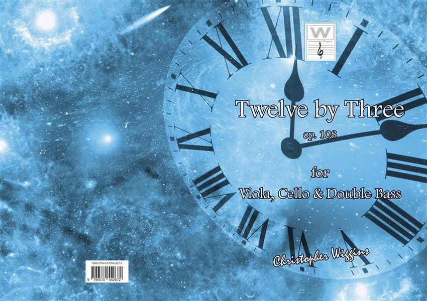 Twelve by three  for viola, violocello and double bass  