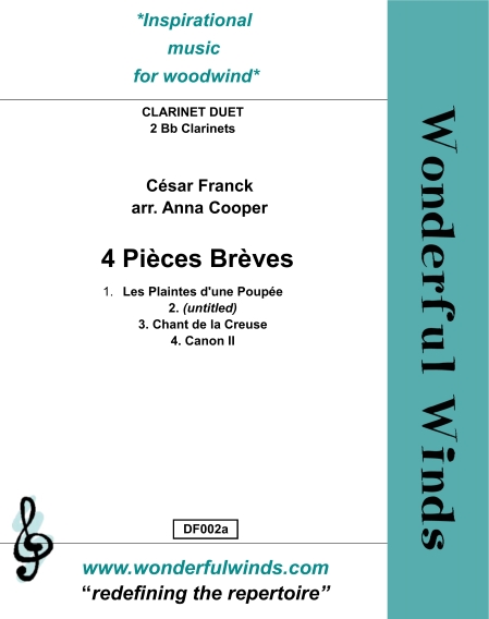 4 pièces brèves  for 2 clarinets in Bb  