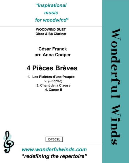 4 pièces brèves  for oboe and clarinet in Bb  