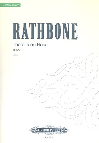 There is no Rose for mixed chorus a cappella&nbsp;&nbsp;Score&nbsp;&nbsp;