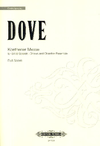 Koethener Messe&nbsp;&nbsp;für Soli, gem Chor und Instrumente&nbsp;&nbsp;Partitur,  Archivkopie