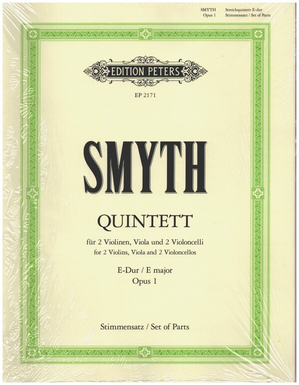 Streichquintett E-Dur op.1  für 2 Violinen, Viola und 2 Violoncelli  Stimmen