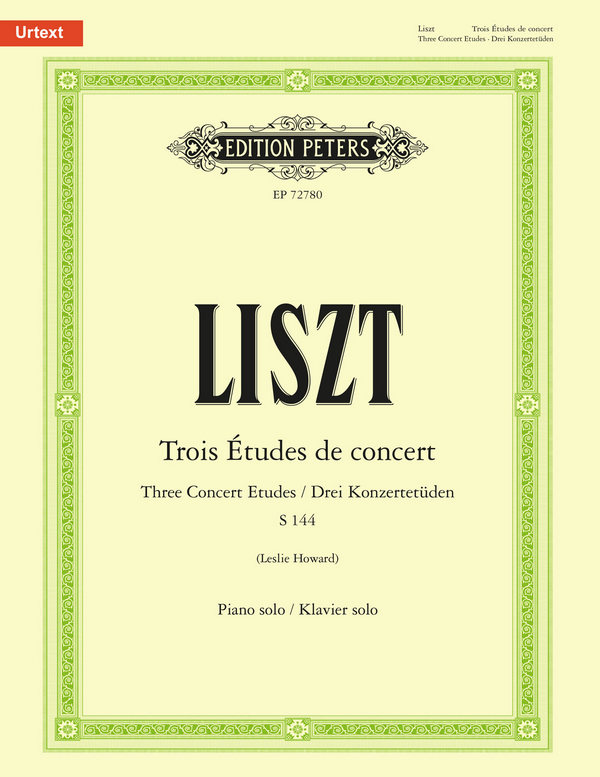 3 Etudes de concert S144  für Klavier  
