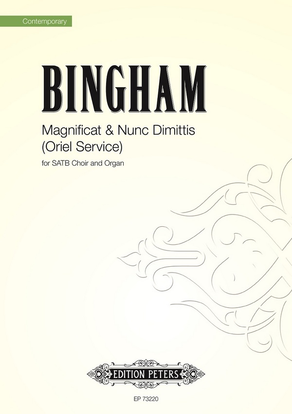 Bingham, Judith, Magnificat and Nunc Dimittis (Oriel Service)&nbsp;&nbsp;für SATB Choir and Organ&nbsp;&nbsp;