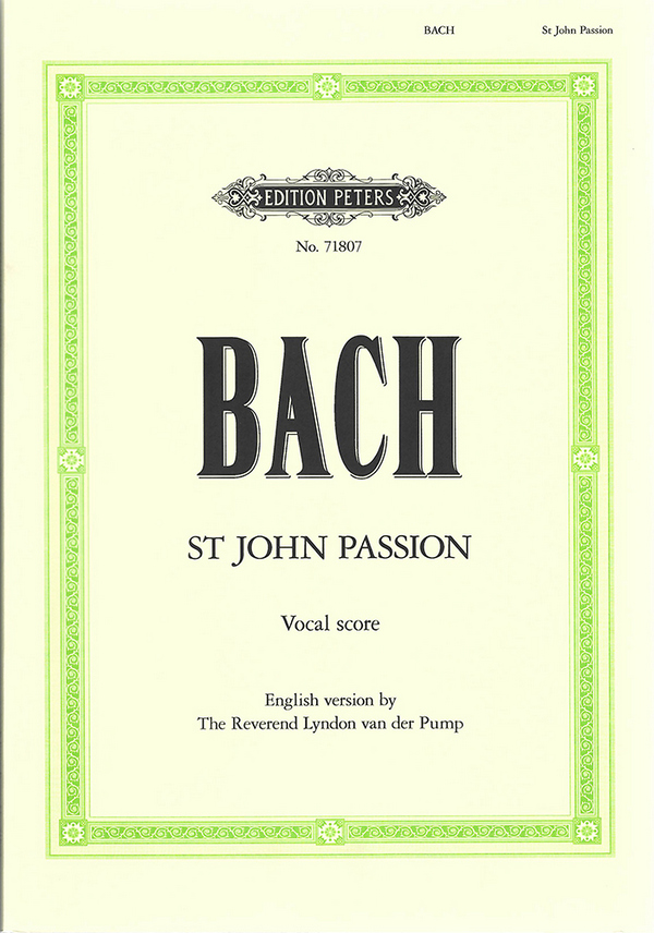 Bach, J.S.&nbsp;&nbsp;Johannes-Passion [St John Pas...245, Kl-Ausz., Br.&nbsp;&nbsp;Johannes-Passion (KA:engl.)