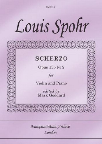 Scherzo op.135,2  for violin and piano  