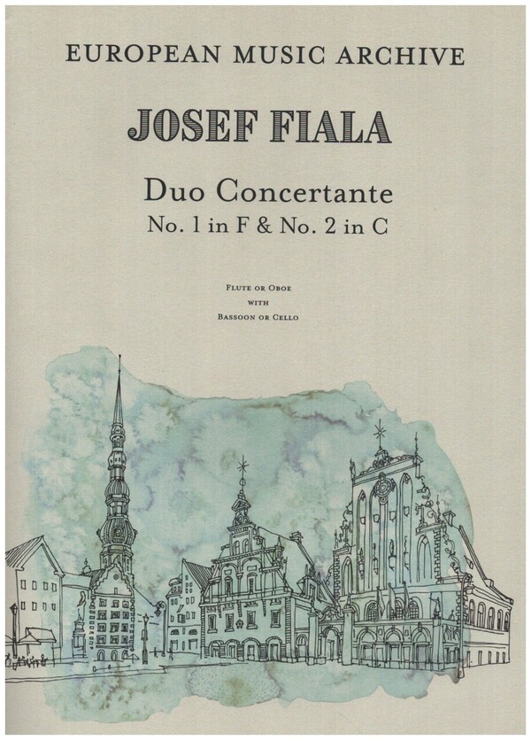 Duo concertante nos.1 and 2  for flute (oboe) and bassoon (cello)  score