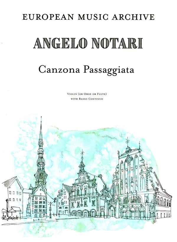 Canzona passaggiata  for violin (oboe/flute) and Bc  