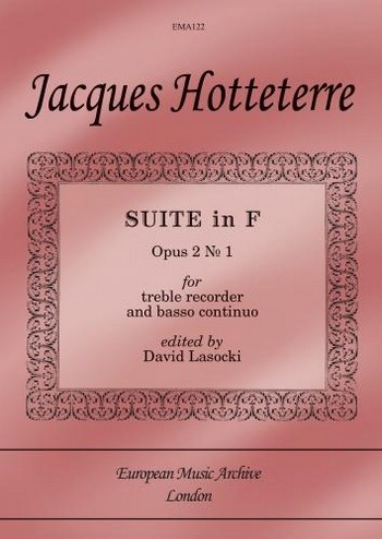 Suite in F Major op.2,1  for treble recorder and Bc  
