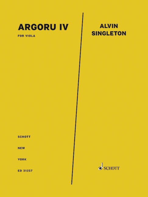 A.Singleton, Argoru IV&nbsp;&nbsp;for viola&nbsp;&nbsp;