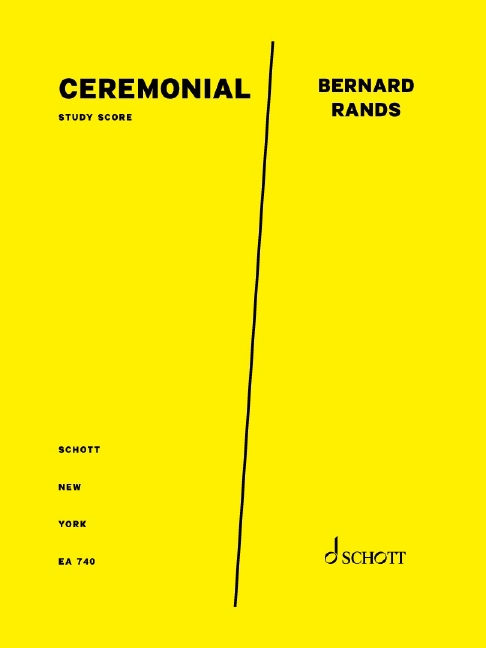 Ceremonial&nbsp;&nbsp;symphonisches Blasorchester&nbsp;&nbsp;Studienpartitur