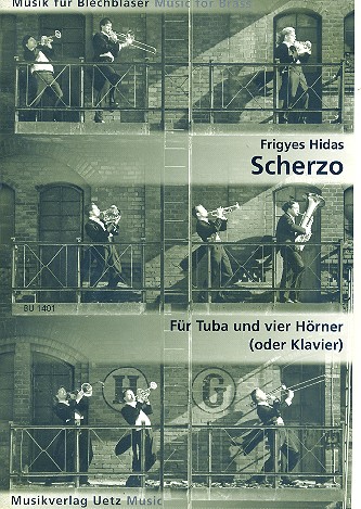 Scherzo für Tuba und 4 Hörner (Klavier)  Partitur und Stimmen  