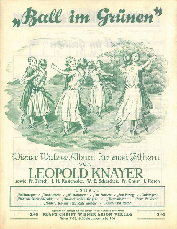 Verschiedene Ball im Grünen&nbsp;&nbsp;Wiener Walzer Album&nbsp;&nbsp;Sammelband ZITH