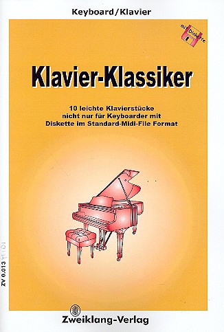 10 leichte Klavier-Klassiker (+Midifiles)  für Klavier  