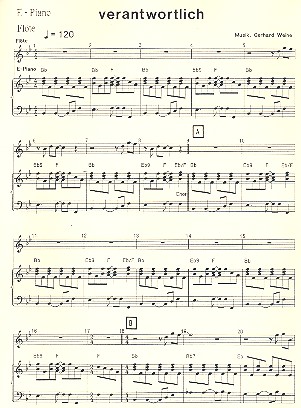 Verantwortlich für gem Chor,&nbsp;&nbsp;Flöte und Rhythmusgruppe&nbsp;&nbsp;Piano-Direktion (Flöte und E-Piano)