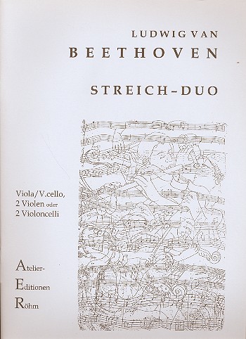 Duett mit 2 obligaten Augengläsern&nbsp;&nbsp;Es-Dur für Viola und Violoncello (2 Violen, 2 Violoncelli)&nbsp;&nbsp;Partitur