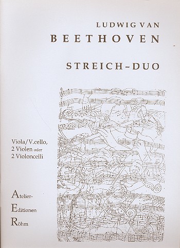 Duett mit 2 obligaten Augengläsern  Es-Dur für Viola und Violoncello (2 Violen, 2 Violoncelli)  Partitur