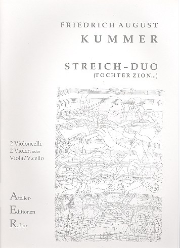 Variationen über 'Tochter Zion' G-Dur op.156     für 2 Violoncelli (2 Violen, Viola und Violoncello)  Partitur