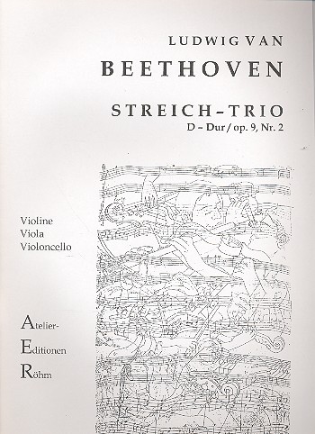 Trio D-Dur op.9,2&nbsp;&nbsp;für Violine, Viola und Violoncello&nbsp;&nbsp;Stimmen