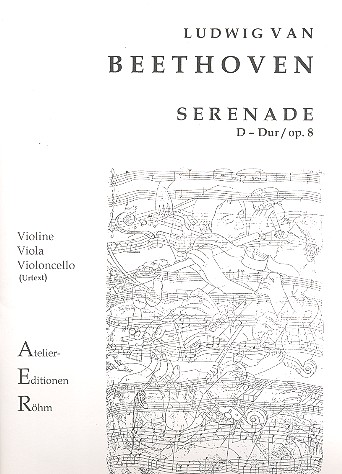 Serenade D-Dur op.8&nbsp;&nbsp;für Violine, Viola und Violoncello&nbsp;&nbsp;Stimmen