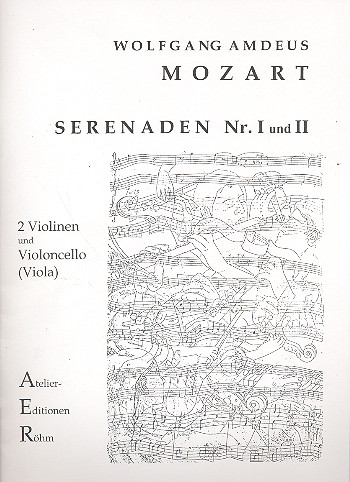 Serenade Nr. 1 und 2&nbsp;&nbsp;für 2 Violinen und Violoncello (Viola)&nbsp;&nbsp;Stimmen