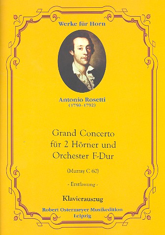 Konzert F-Dur RWVC60 für 2 Hörner  und Orchester für 2 Hörner und klavier  Stimmen