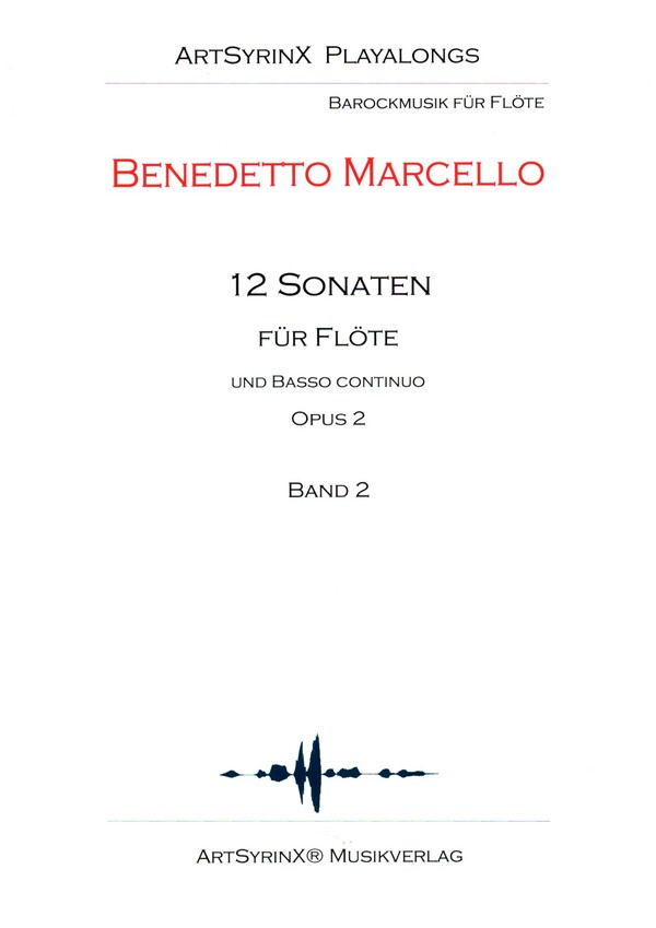 12 Sonaten op.2 Band 2 (+CD)  für Flöte und Basso Continuo  