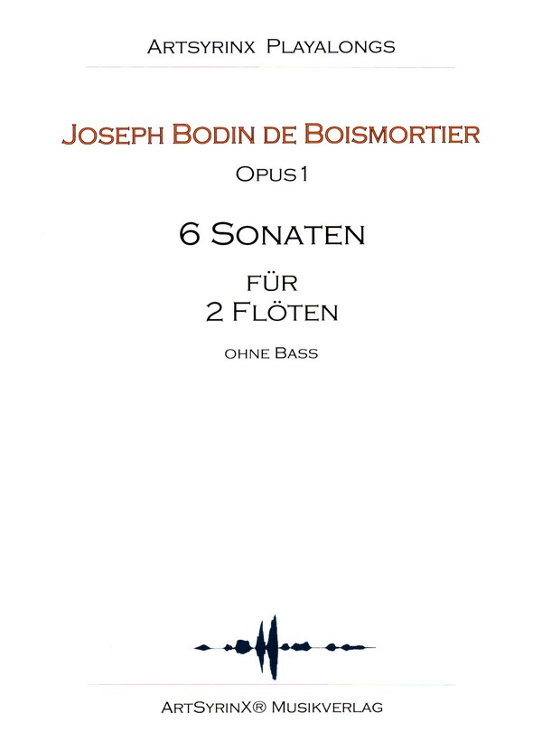 6 Sonaten op.1 (+CD)  für 2 Flöten  Spielpartitur