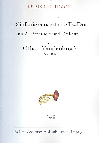 Sinfonie concertante Nr.1 für  2 Hörner und Orchester  Partitur