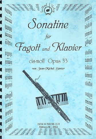 Sonatine cis-Moll op.33 für  Fagott und Klavier  