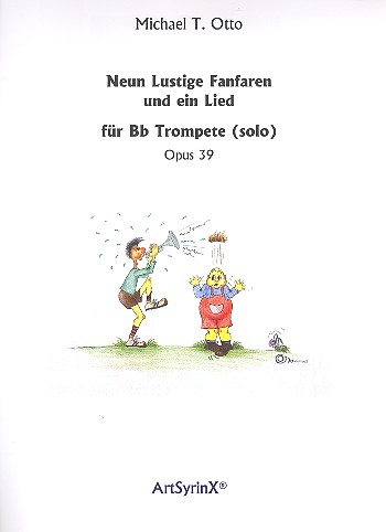 9 lustige Fanfaren und ein Lied op.39 (+CD)  für Trompete  