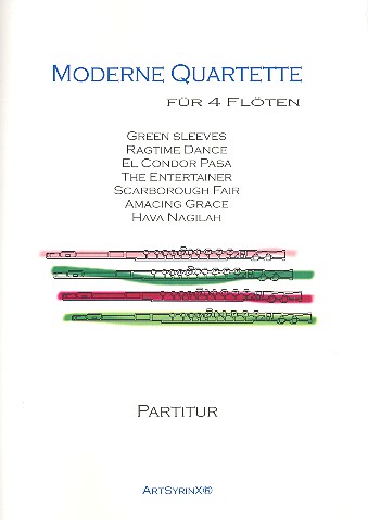 Moderne Quartette&nbsp;&nbsp;für 4 Flöten&nbsp;&nbsp;Partitur und Stimmen