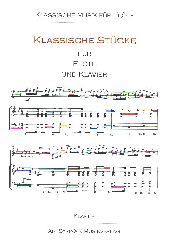 Klassische Stücke&nbsp;&nbsp;für Flöte und Klavier&nbsp;&nbsp;Partitur